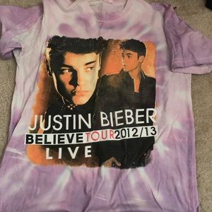 bieber concert t-shirt